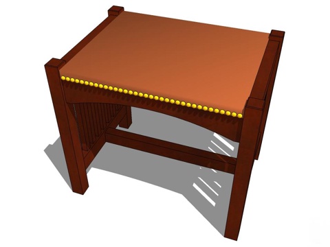 椅子 座椅 实木椅子 单椅 家居椅子 休闲凳子 梳妆凳su模型