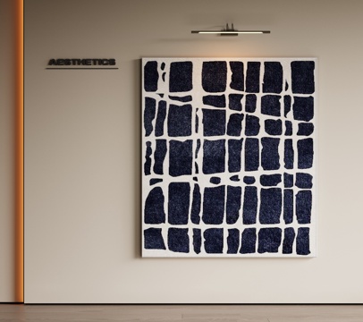 现代极简挂画 侘寂中古风挂画 奶油风装饰画 意式挂画 黑白灰su模型