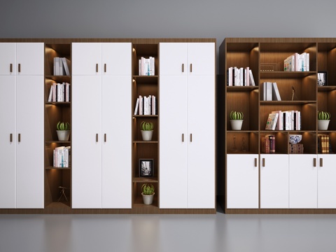  新中式书柜 酒柜 新中式装饰柜 北欧装饰柜酒柜书柜3d模型 