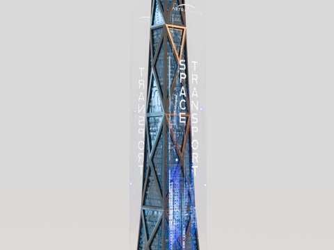 赛博朋克建筑 科幻建筑 商业街建筑 工业建筑 城市街道建筑su模型