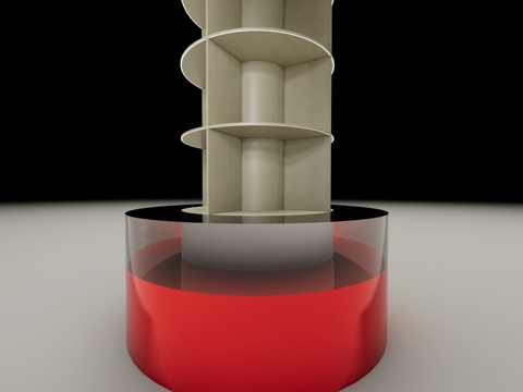 展示台 展架 圆弧展台su模型