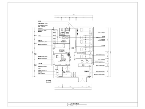  美容院平面方案 美容SPA店皮肤管理中心 医美 护肤中心 美cad施工图 