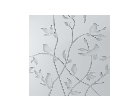  Kartell 浮雕装饰画3d模型 