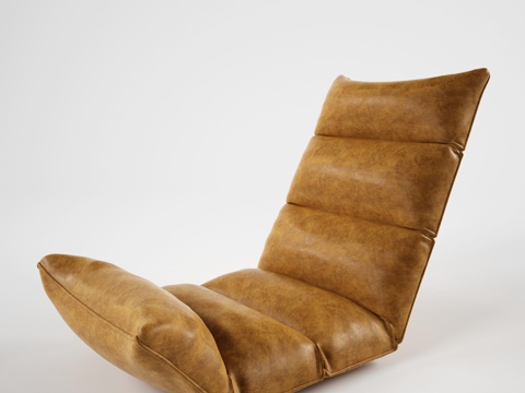 现代懒人沙发  皮革异形沙发 室内沙发su模型