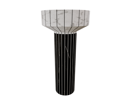  Sanycces 立柱台盆3d模型 