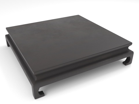  茶几 方形茶几 实木茶几 中式茶几 简约茶几3d模型 