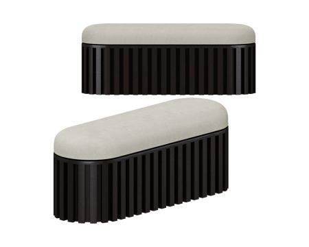  Copenhagen 床尾凳3d模型 