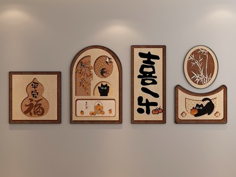 组合画 中古风组合画 法式组合画su模型