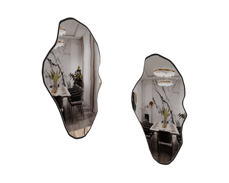  Almaz Lux 不规则镜子3d模型 