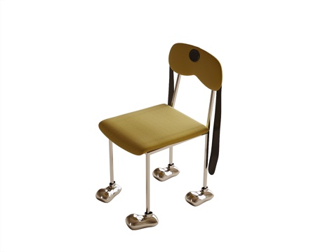 现代儿童椅 书椅 餐椅su模型