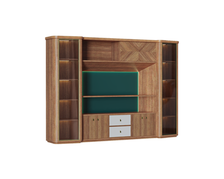  Shin Plaza 意式书柜3d模型 