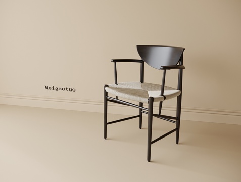 现代单椅 书椅 餐椅 休闲椅 茶椅su模型