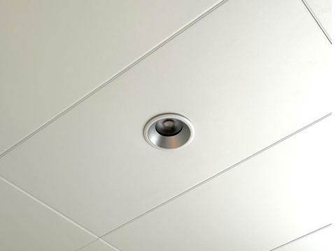 现代筒灯射灯su模型