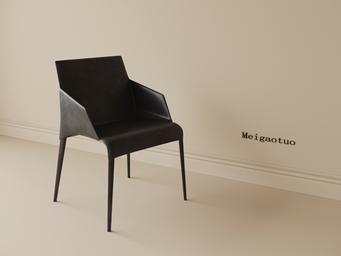 现代单椅 餐椅 书椅su模型