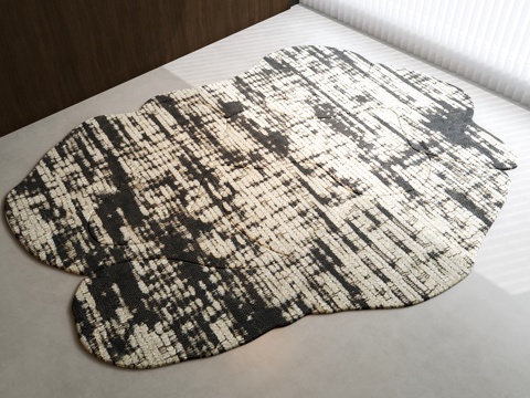 现代中古异型地毯 意式地毯 圆形地毯 儿童地毯 地毯 现代su模型