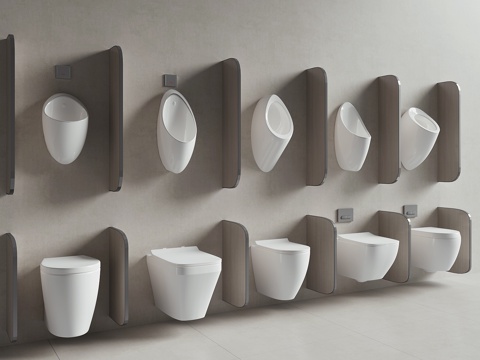 现代马桶座便器su模型