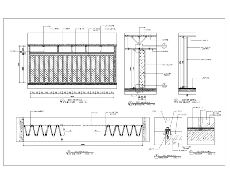 折叠门CAD节点详图cad施工图
