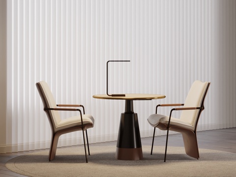 现代休闲椅 餐桌椅 洽谈桌椅su模型