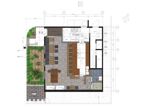 餐厅 酒吧 寿司店 快餐店cad施工图