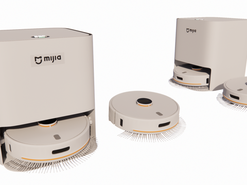 家电 扫地机器人su模型