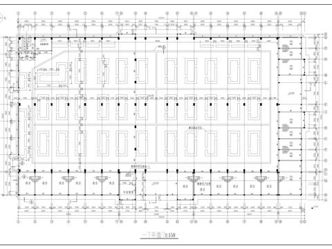  现代农贸市场施工图cad施工图 