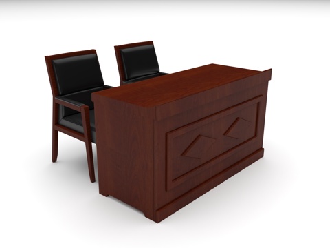 主席桌椅 会议桌椅 条桌椅su模型