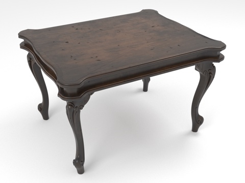  茶几 实木茶几 欧式茶几 雕花茶几3d模型 