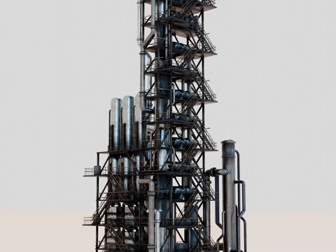 工厂设备 油罐厂建筑 化工厂设备 炼油厂 工厂腐朽设备 工厂su模型