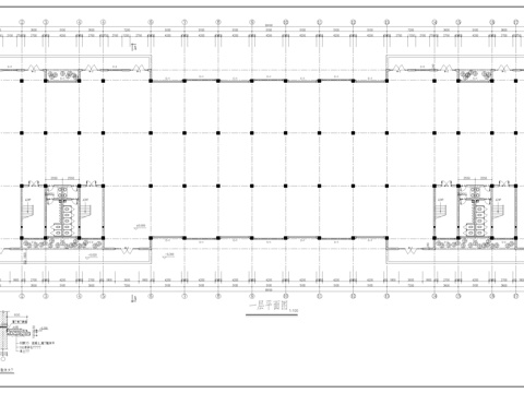 四层厂房建筑施工图cad施工图