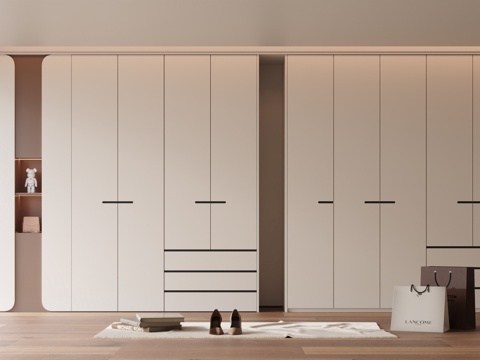  现代衣柜3d模型 