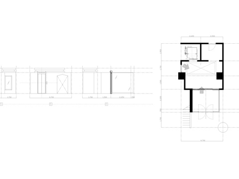 电梯间 除风室 大厦入口cad施工图