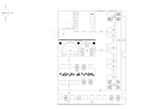 食堂 餐饮空间 酒吧 饭店 快餐店cad施工图