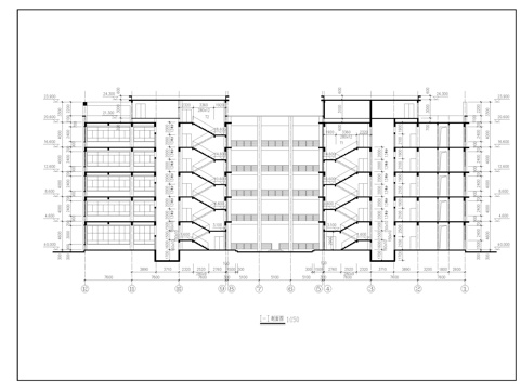 现代厂房施工图cad施工图