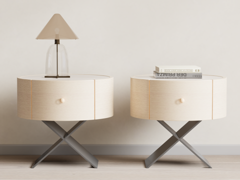 现代床头柜su模型