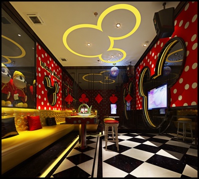  新古典现代轻奢 新古典 奢华KTV包房 包间 沙发茶几3d模型 