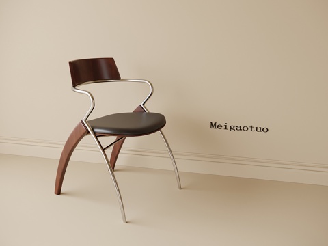 现代单椅 餐椅 茶椅 书椅su模型