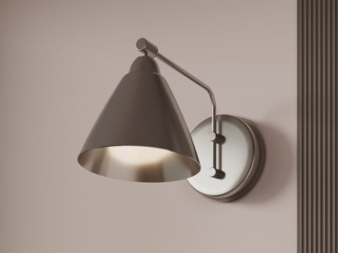 现代壁灯 金属壁灯su模型