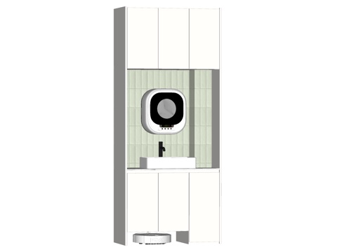 现代阳台柜su模型