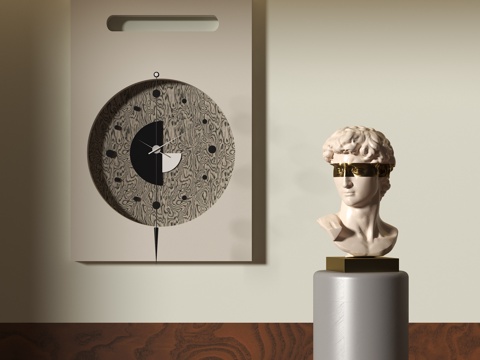 复古欧式摆件su模型