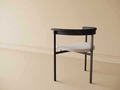 现代单椅 餐椅 书椅 茶椅su模型