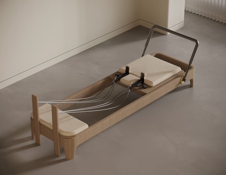 现代健身器材 普拉提器材su模型