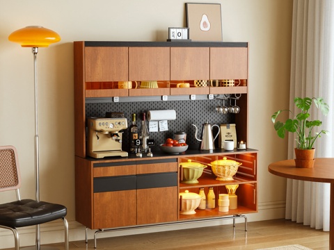 餐边柜 茶水柜 边柜 摆件3d模型