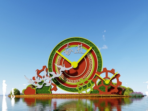 现代风格雕塑 水景 户外雕塑su模型