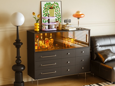 酒柜 玄关柜 边柜 储物柜3d模型