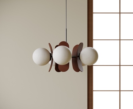  现代吊灯 餐厅吊灯3d模型 