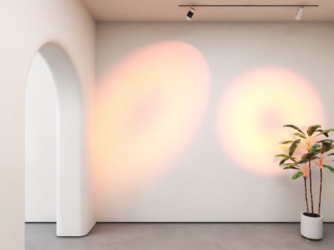 日落灯 宅寂射灯 客厅氛围灯 日落氛围灯 日落投影灯su模型