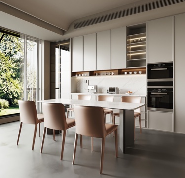  现代餐厅 酒柜 餐桌椅3d模型 