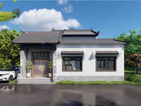 新中式四合院  庭院景观 四合院建筑 宋代建筑 苏氏园林.rsu模型