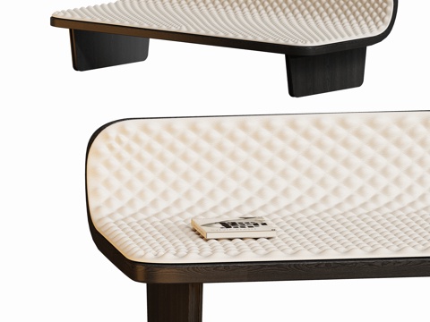 现代长凳床尾凳su模型