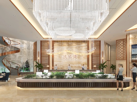  其它售楼部 沙盘大厅3d模型 